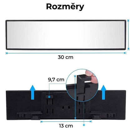 Clarisa™ — Panoramatické zpětné zrcátko
