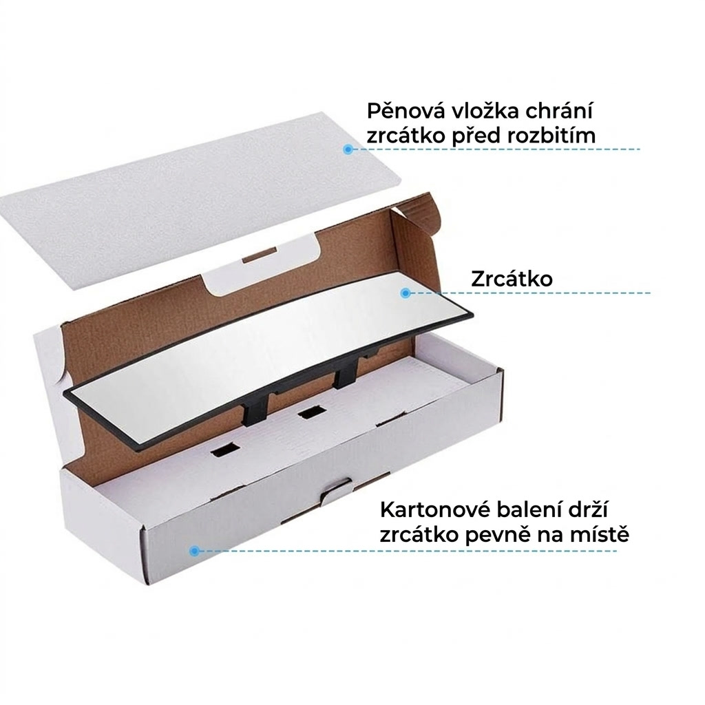 Clarisa™ — Panoramatické zpětné zrcátko